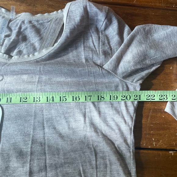 New NWT Mur Mur Tan Beige Tunic Top Shirt Blouse Size Large L - Picture 5 of 6